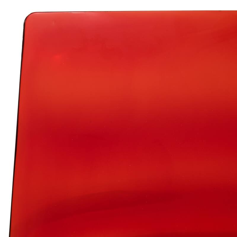 Astor Modern Transparent Ripple Pattern Dining Side Chair With Chrome Metal Legs Accent Chair Set of 2