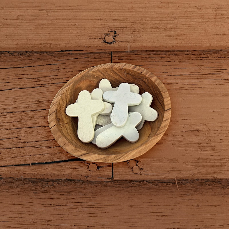 Comfort Crosses in Carved Soapstone, Set of 10