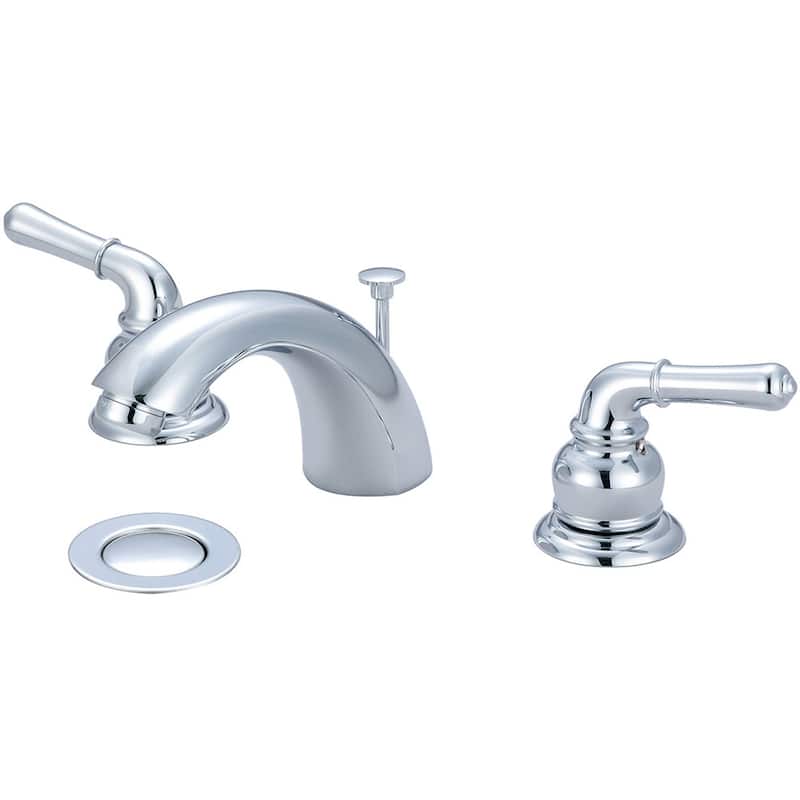 Olympia Faucets Accent 1.2 GPM Widespread Bathroom Faucet with C Style - Polished Chrome