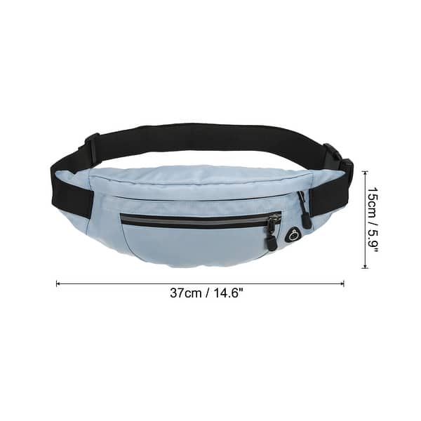 dimension image slide 1 of 6, Fanny Pack, Waterproof Crossbody Waist Bag for Traveling Hiking
