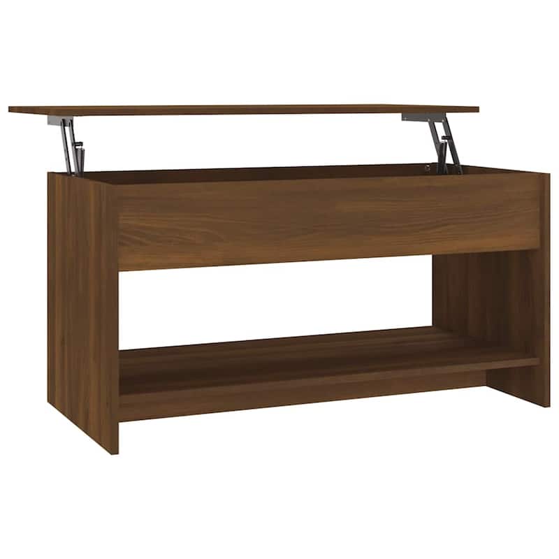 vidaXL Coffee Table Lift Top End Table Accent Side Sofa Table Engineered Wood - 40.2" x 19.7" x 20.7"