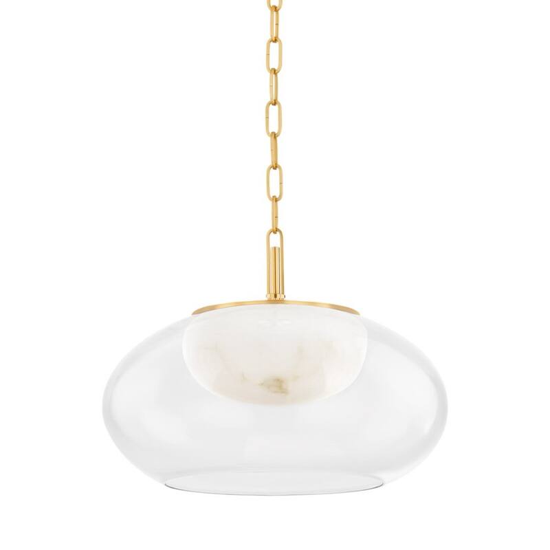 Hudson Valley Lighting 9017 Moore 17" Wide Pendant - Aged Brass