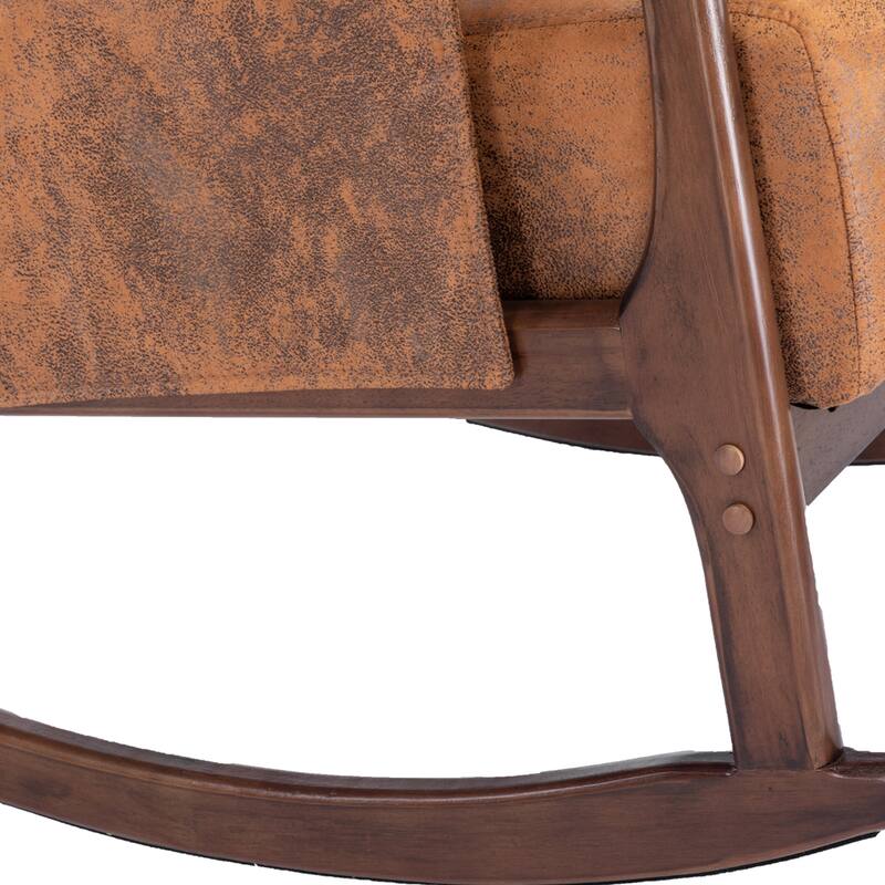 Rocking Armchair With Ottoman for Living Room