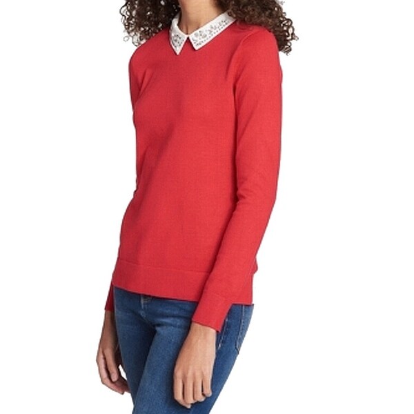 tommy hilfiger collared sweater
