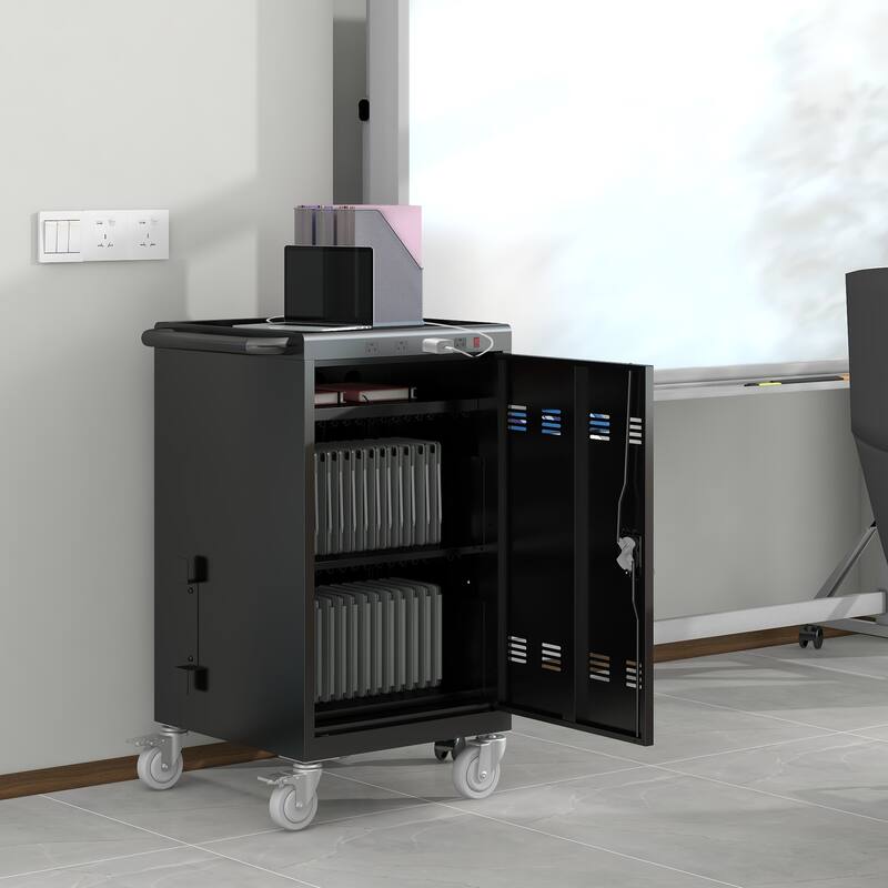 Mobile Charging Cart and Cabinet