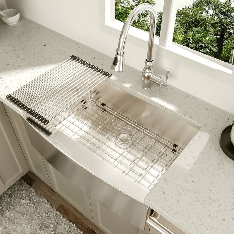 Farmhouse Apron Single Bowl Stainless Steel Kitchen Sink