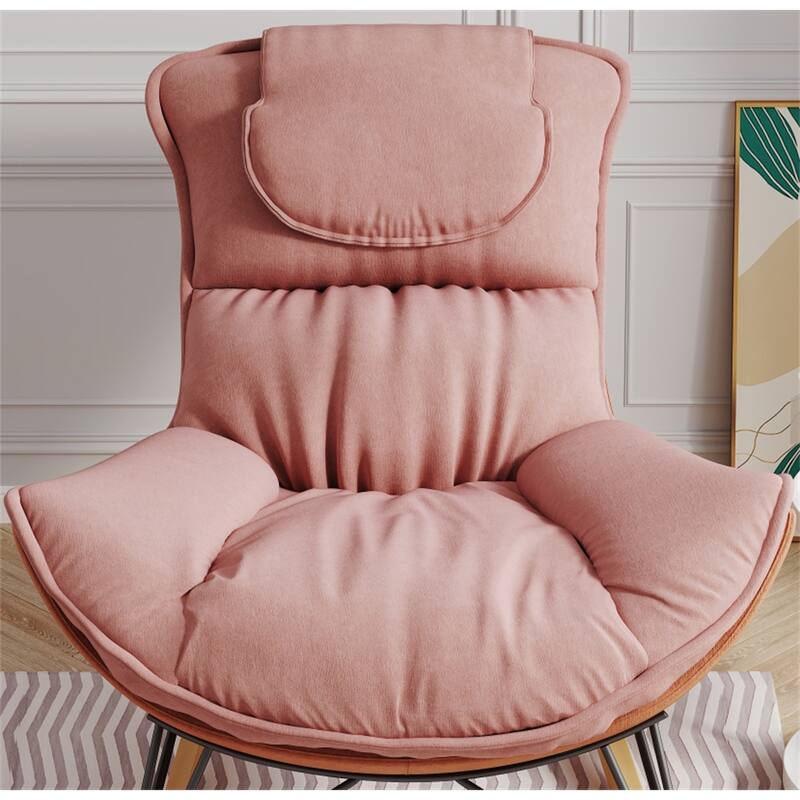 Leisure Single Rocking Chair, Detachable and Washable Seat Cushion
