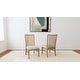 preview thumbnail 1 of 3, Simply Solid Bruckner Slatback Chair with Upholstered Seat - Pack of 2
