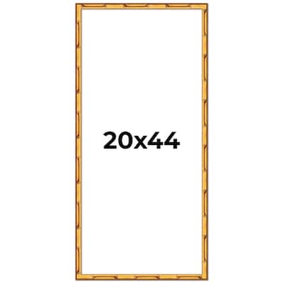 20x44 Frame Gold Bamboo Solid Wood Picture Frame | 1 Inch Moulding