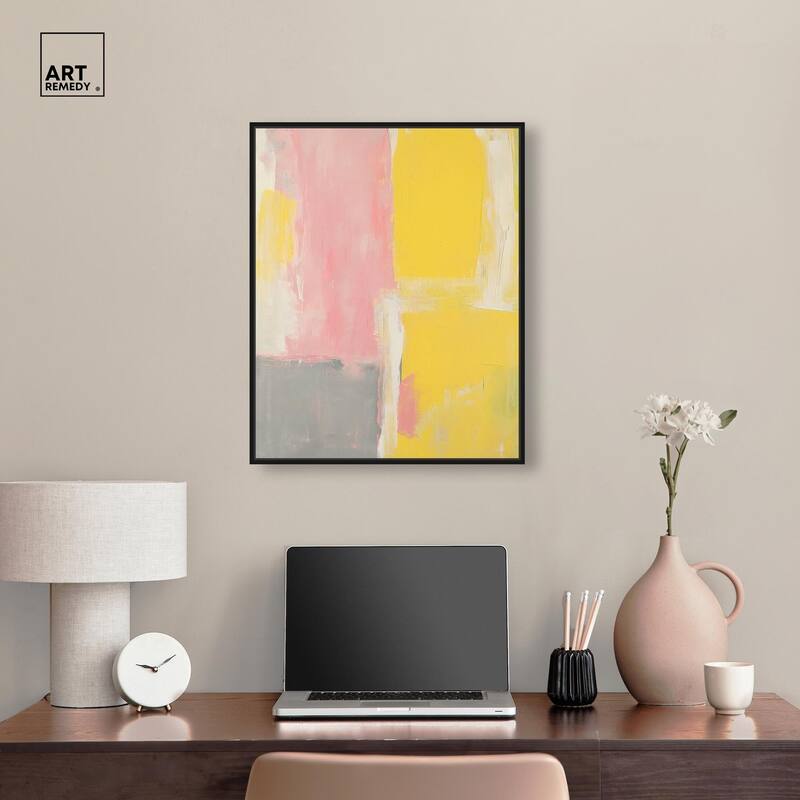 Blush and Sunshine Canvas by Art Remedy