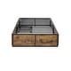 preview thumbnail 13 of 22, iNSPIRE Q Modern Youngstown Wood Finish Panel Black Metal Twin Platform Bed with Storage Drawers