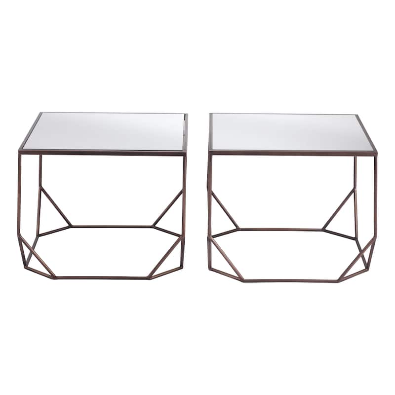 Arzon Coffee Table Set Bronze