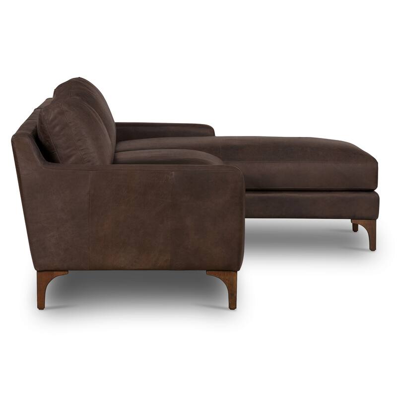 Poly & Bark Sorrento Sectional - Genuine Italian Leather