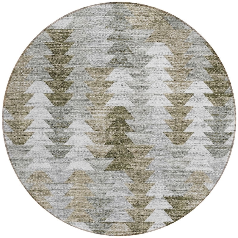 HomeRoots Geometric Transitional Rectangle Outdoor Rug
