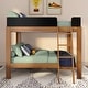 preview thumbnail 22 of 24, Mid-Century Modern Full over Full Bunk Bed