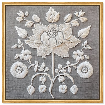 Stitched Symmetry II Canvas by Art Remedy
