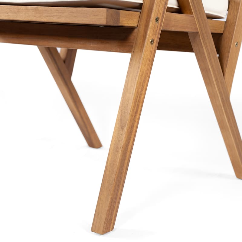 Christopher Knight Home- Eulalia Acacia Rope Patio Dining Chair(Set of 2)