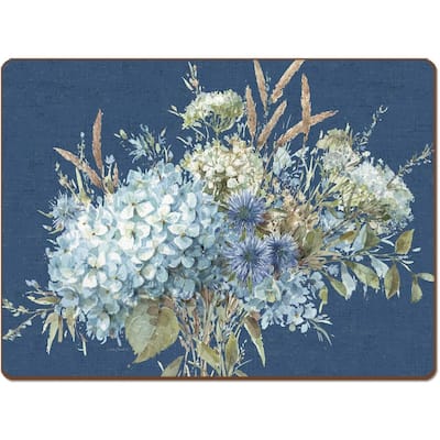 Cala Home Bohemian Blue by Lisa Audit Hardboard Placemat Boxed Set of 4