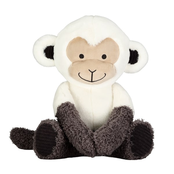 slide 2 of 6, Lambs & Ivy Jungle Party White/Gray Plush Monkey Stuffed Animal Toy - Charlie