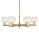 Option Brushed Brass / White Mouchette