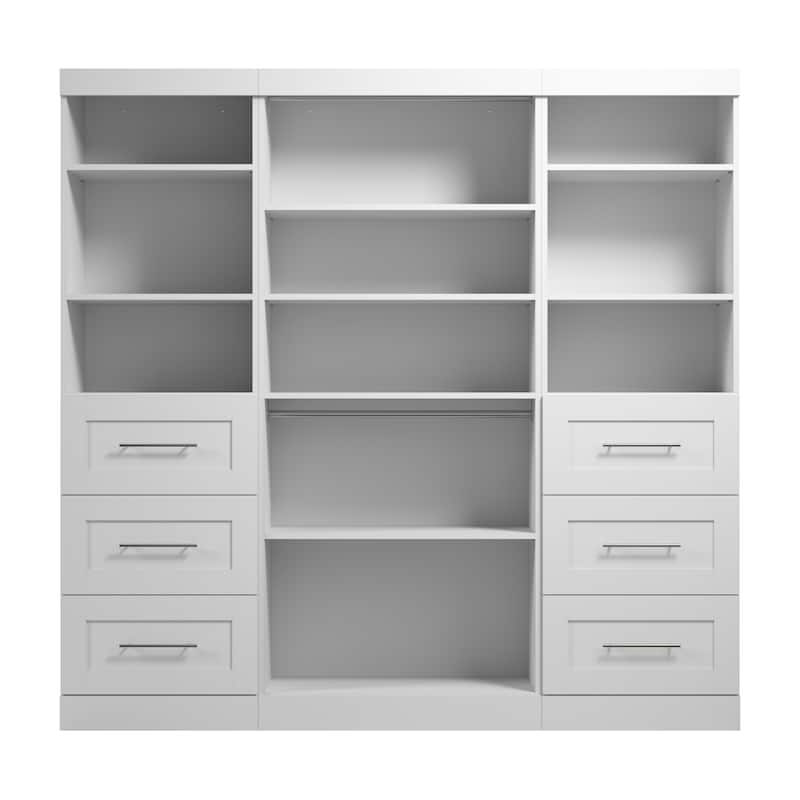 Pur 86W Closet Organization System with Drawers by Bestar - 86"
