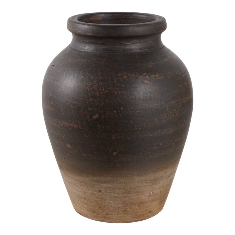 Decorative Round Pottery Vase for Home Decor