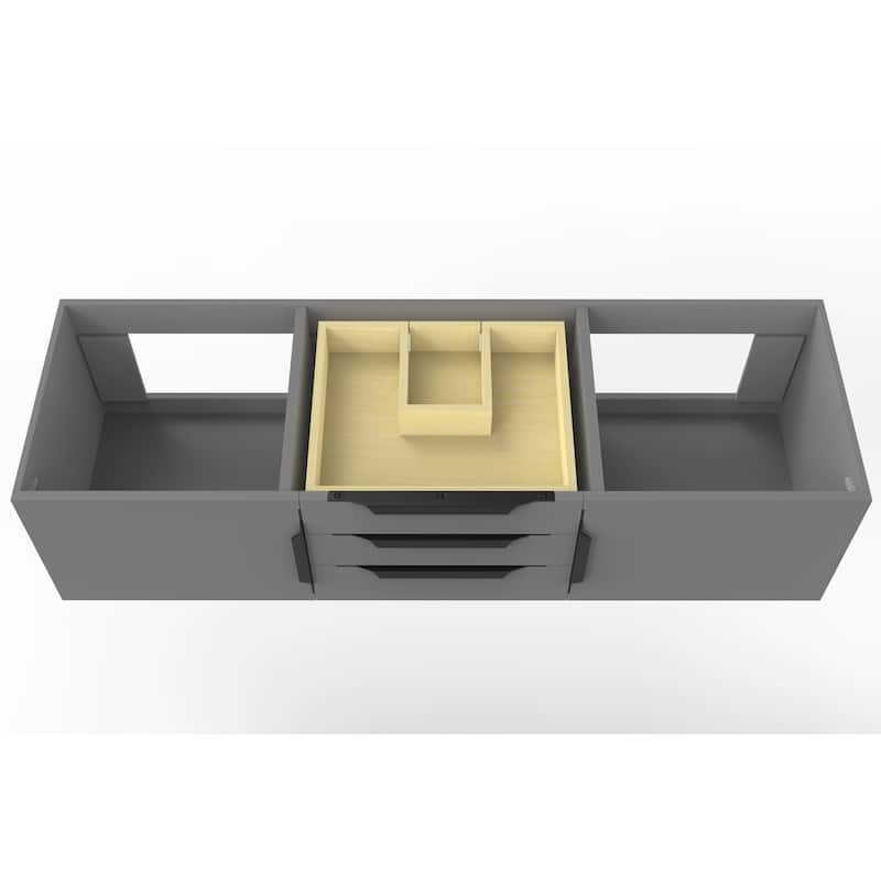 Alpine 60" Wall Mounted Bathroom Vanity (Base Only)