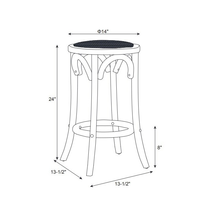 Flint Rattan Seat Backless Counter Stool On Sale Bed Bath
