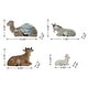 preview thumbnail 15 of 77, Glitzhome 12pcs Resin Christmas Multi/ Blue/ Ivory Nativity Figurines Set