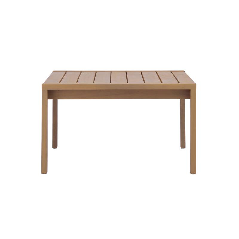 Christopher Knight Home - Elma Outdoor Acacia Wood Patio Conversation Set with Slatted Coffee Table & Cushions
