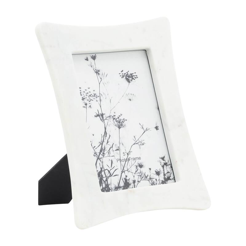 Sagebrook Home Marble MDF Photo Frame - Elegant and Durable Design with Contemporary Aesthetic for Stylish Decor