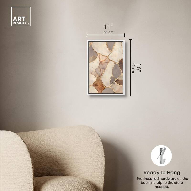 Textured Earthy Tones III Canvas by Art Remedy