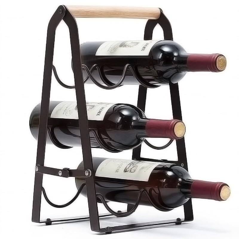 Wine Rack - 8 * 7.9 * 14.4inches - Black