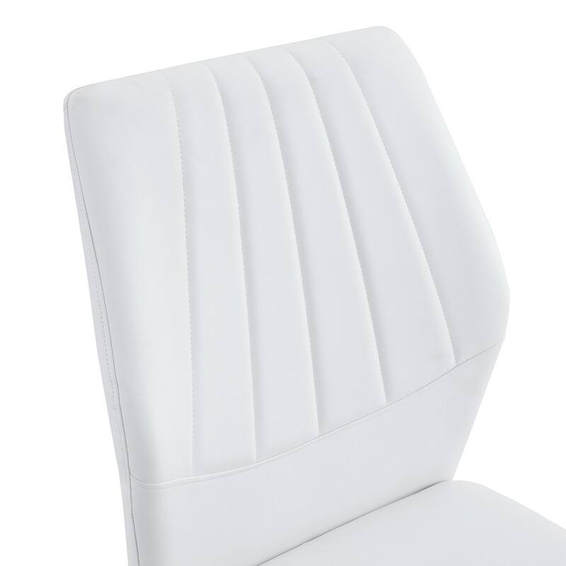 Ergonomic PU Dining Chair with Adjustable Stability, Perfectly blends comfort and elegance