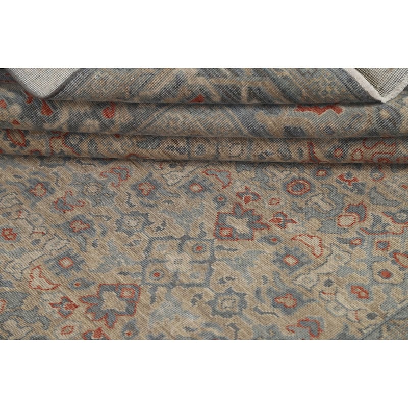 Geometric Turkish Oriental Ziegler Wool Area Rug Dining Room Carpet - 6'7" x 9'10"