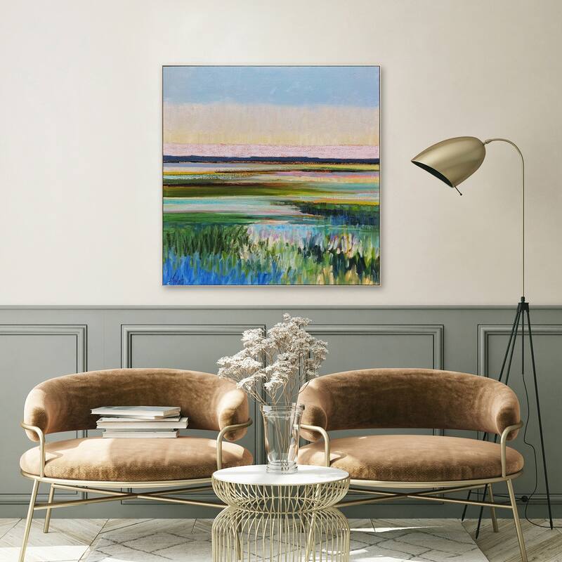 Tidal Waters Framed Art Giclee - No Glass - Blue