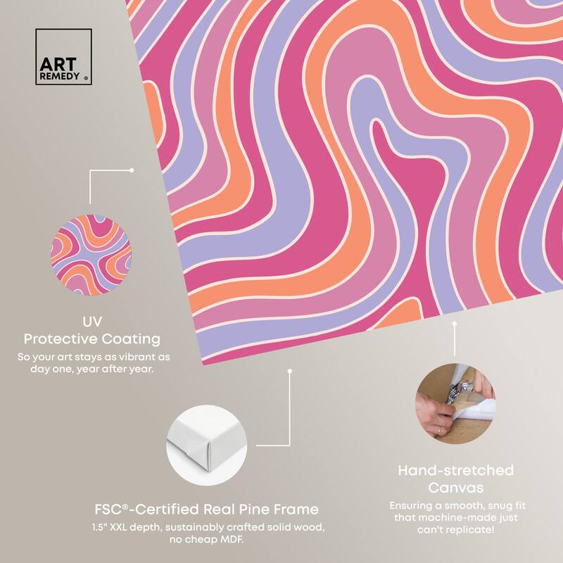 Retro Pop Gummy Bears Canvas by Art Remedy, Gallery Wrapped