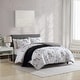 preview thumbnail 11 of 15, Kenneth Cole Ink Wash Vine Reversible Comforter Bonus Set Charcoal - Twin