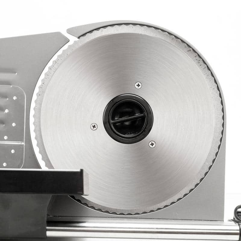 ZOKOP 110V/150W 7.5"Home Semi-automatic Stainless Steel Deli Food Slicer Belt/ Gear Cutter