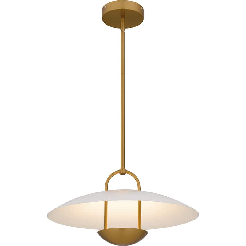 Bingham Integrated LED Brushed Gold Pendant