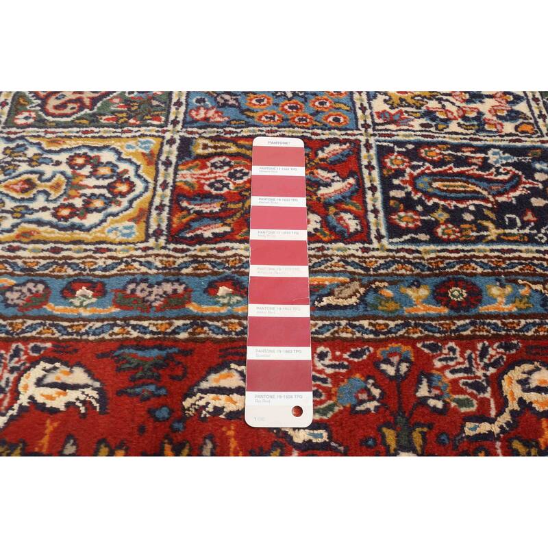 ECARPETGALLERY Hand-knotted Kayseri Vintage Red Silk, Wool Rug - 3'2 x 4'8