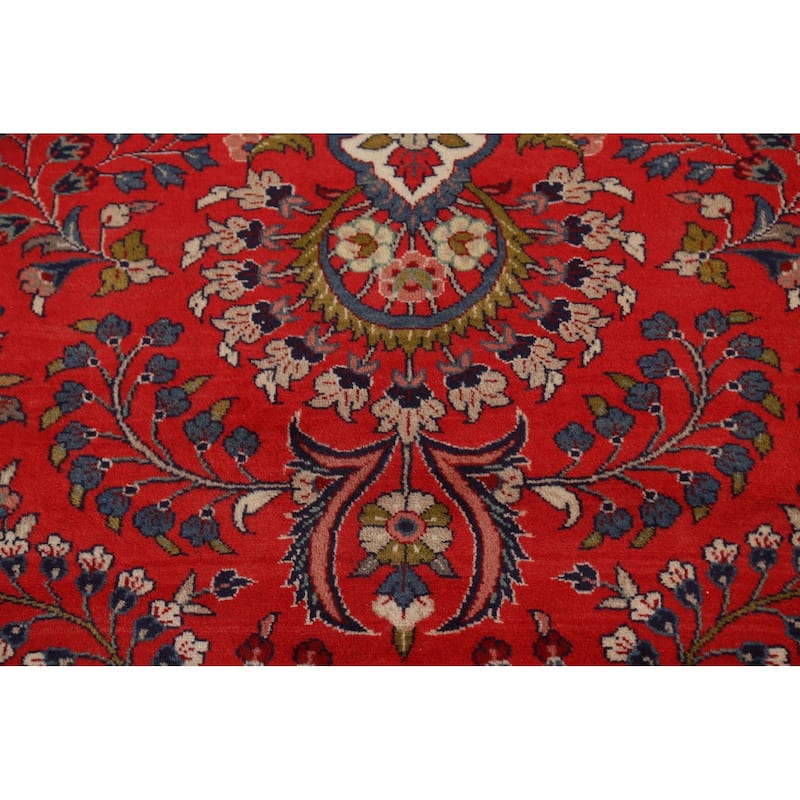 Vintage Vegetable Dye Lilian Persian Area Rug Hand-knotted Wool Carpet - 10'2" x 11'9"