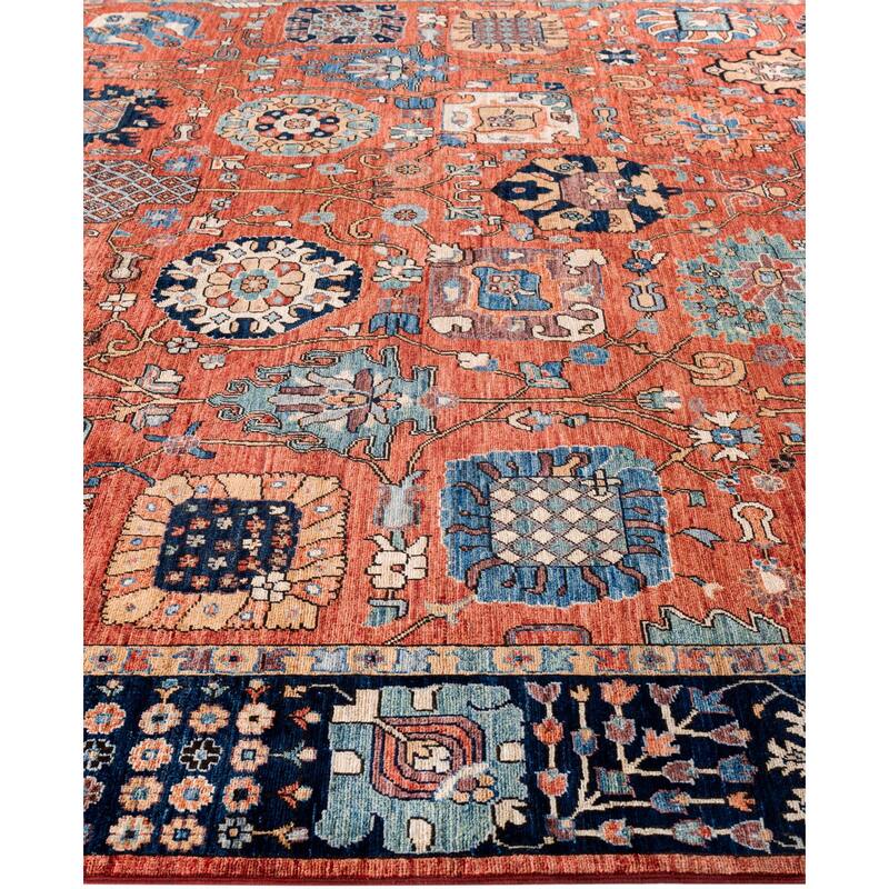 Serapi One-of-a-Kind Hand-Knotted Area Rug - Red - 9' 0" x 11' 9"