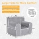 preview thumbnail 13 of 42, Costway Kids Sofa Toddler Foam Filled Armchair w/ Velvet Fabric Baby - See Details