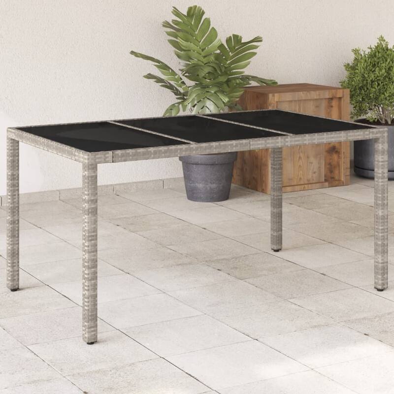vidaXL Garden Table Light Grey - 35.4 x 59.1 x 29.5
