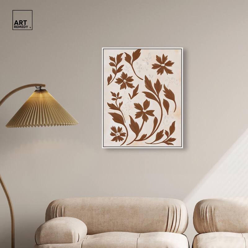 Sepia Sepal II Canvas by Art Remedy