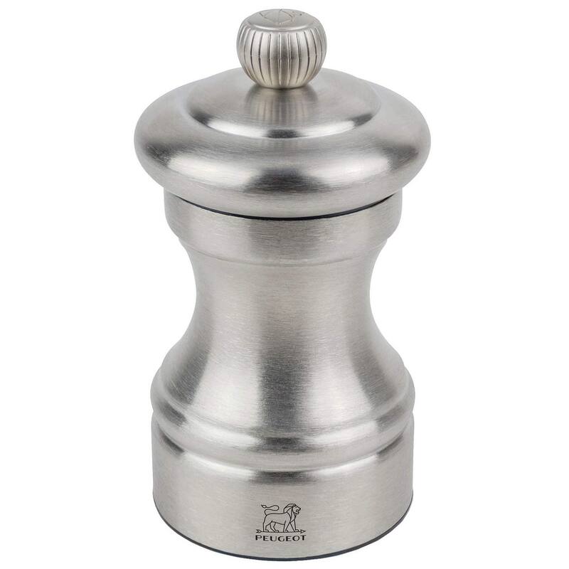 Peugeot Bistro Chef Pepper Mill, 10cm/4", Stainless Steel