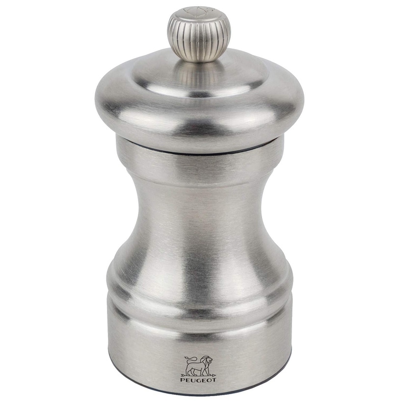 Peugeot Bistro Chef Pepper Mill, 10cm/4", Stainless Steel