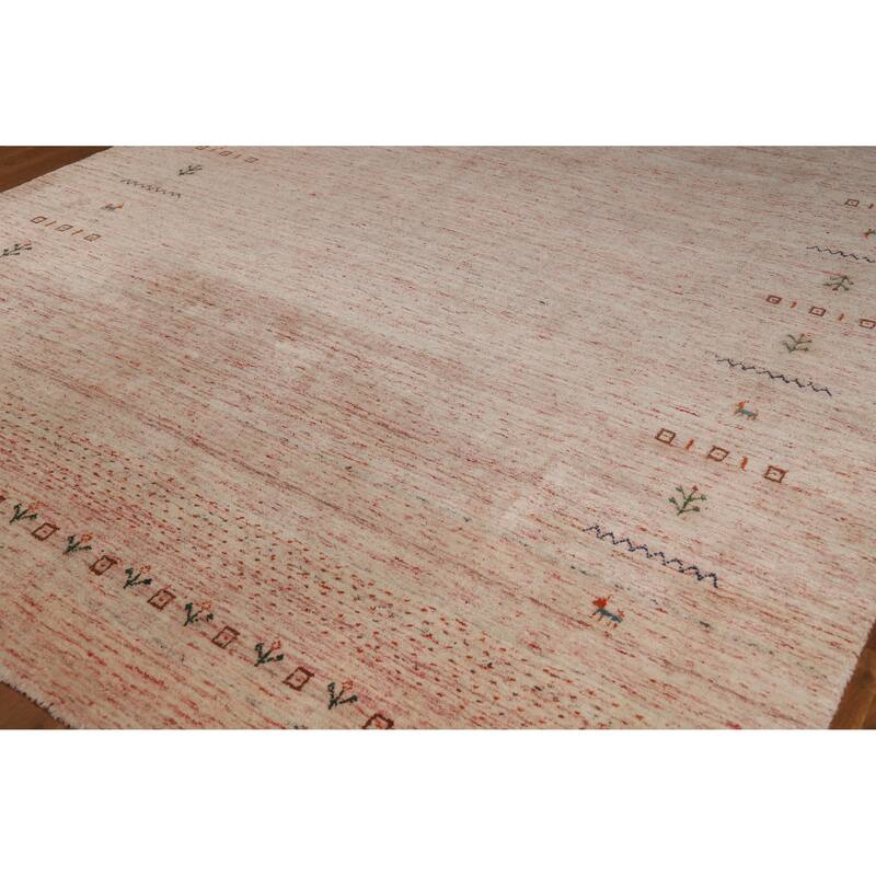 Hand Knotted Oriental 100% Wool Carpet Tribal Animal Pictorial Multi-Colored Gabbeh Area Rug - 11' 5'' X 8' 8''