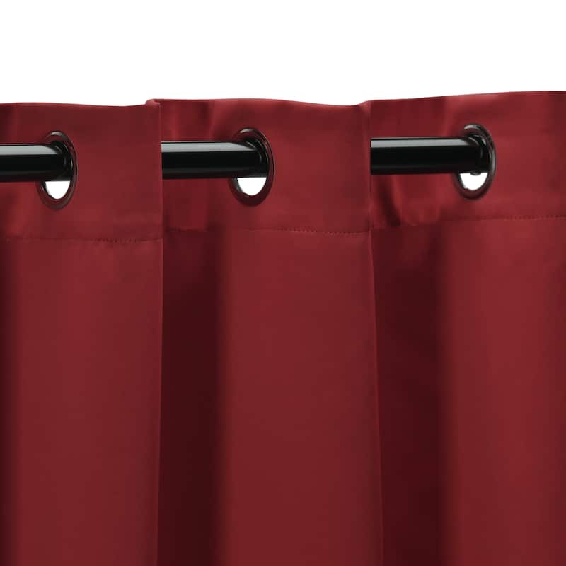 Modern Solid Room Darkening Blackout Curtains, Rod Pocket, Set of 2